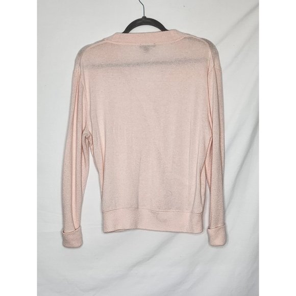 J. Crew Womens Peach Cross Body Sweater Sz Small - Slight Flaw On Left Sleeve - Picture 3 of 7